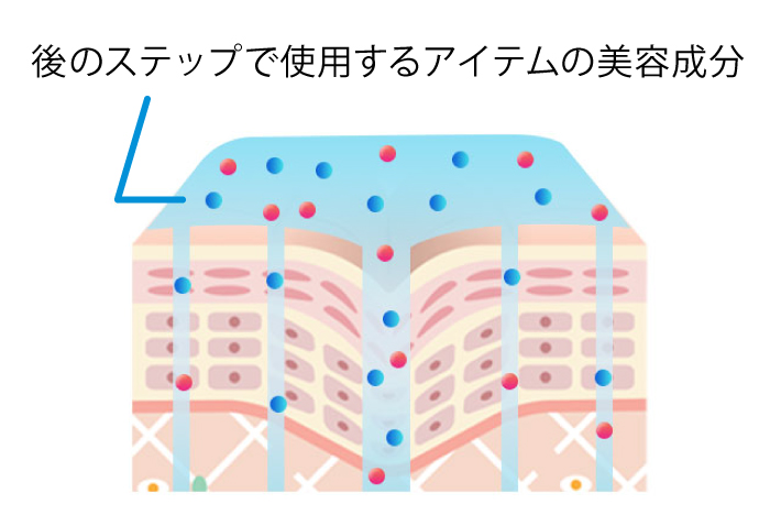 美容成分浸透画像